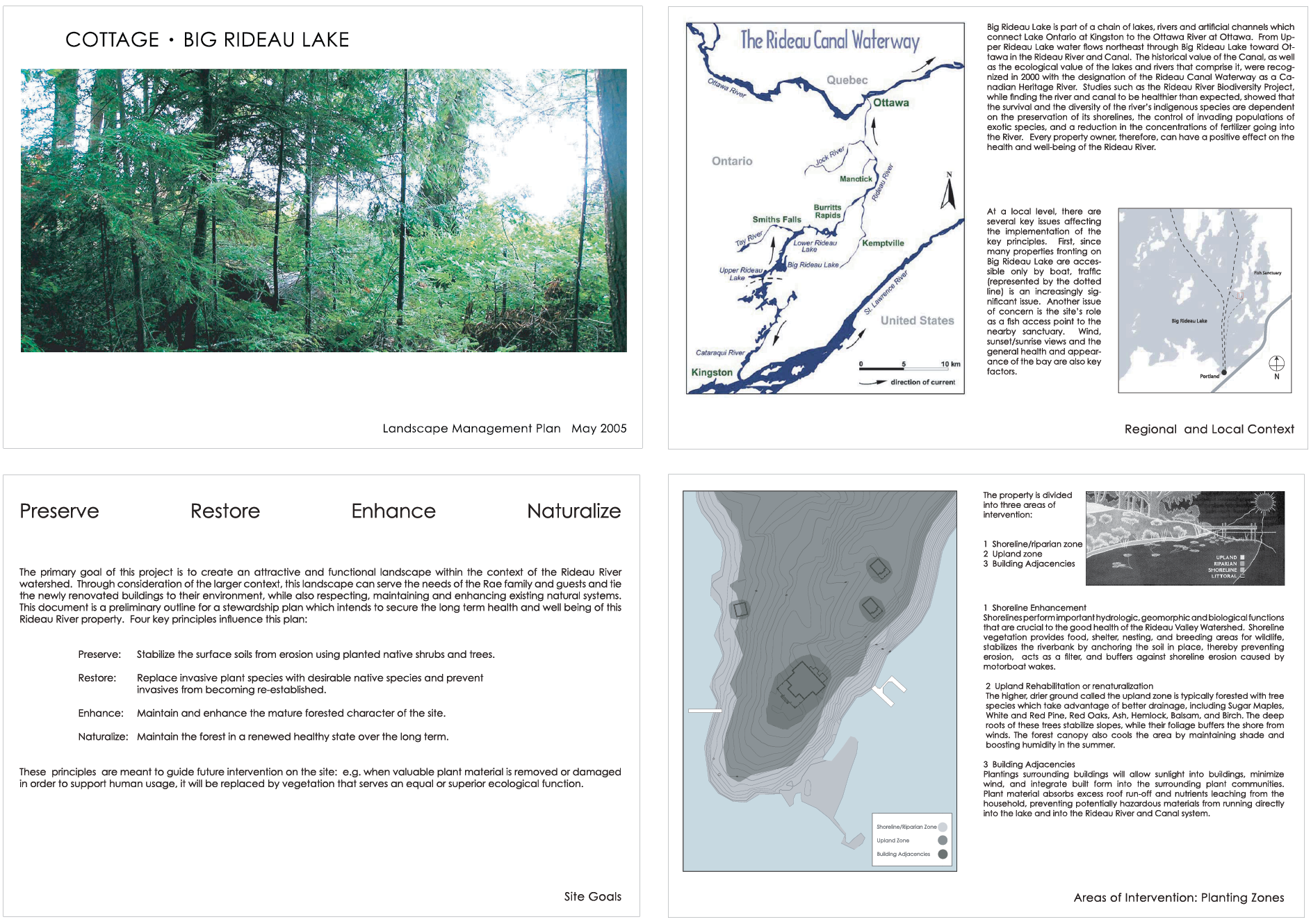 lake cottage forest restoration