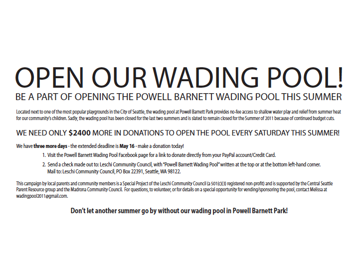 save our wading pool!