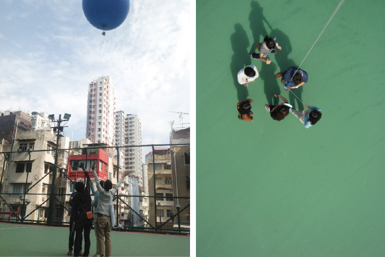 floating in Hong Kong